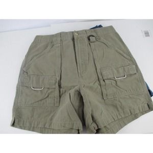 Columbia M Men PFG Cargo Elastic Shorts Army Green